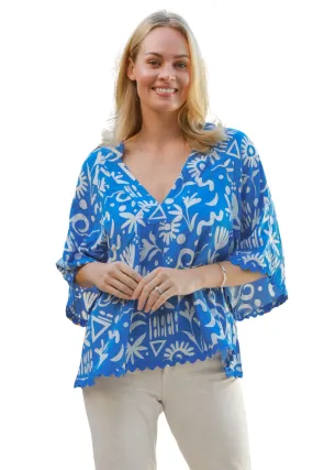 Dreamcatcher | Womens Alianna Top (Blue)