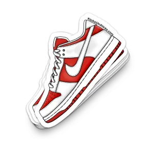 Dunk Low "Championship Red" Sneaker Sticker