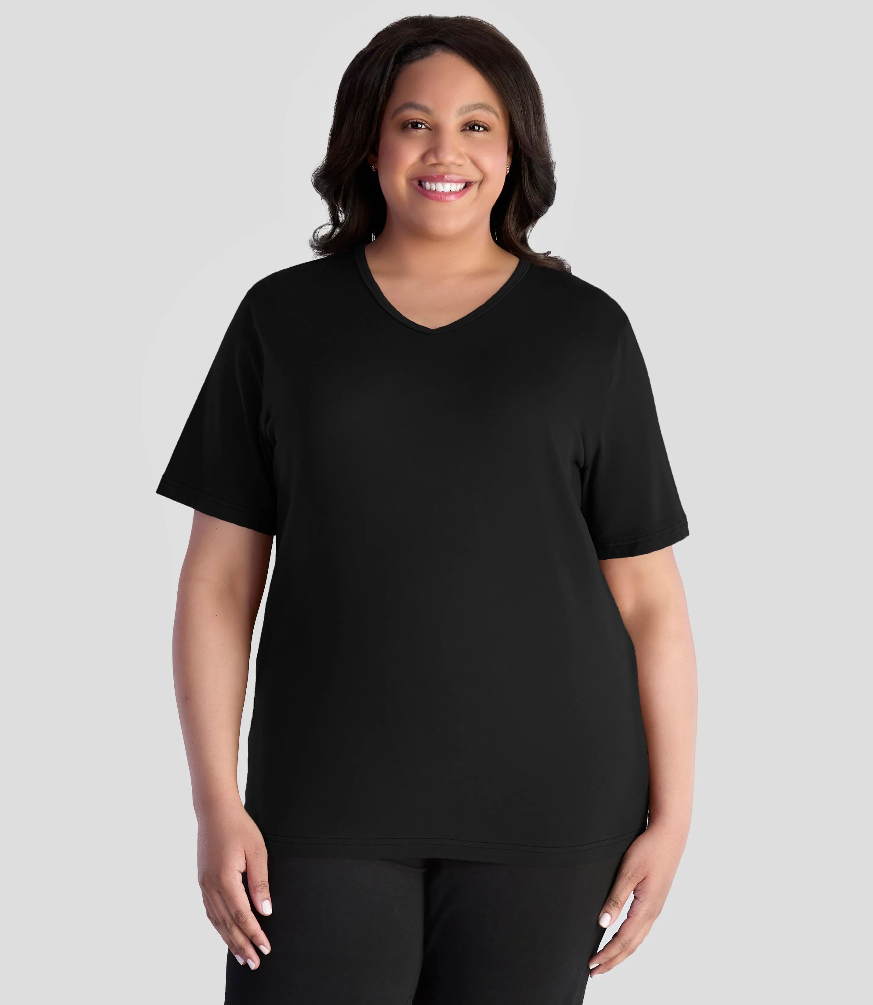 EasyLuxe Classics V-Neck Top