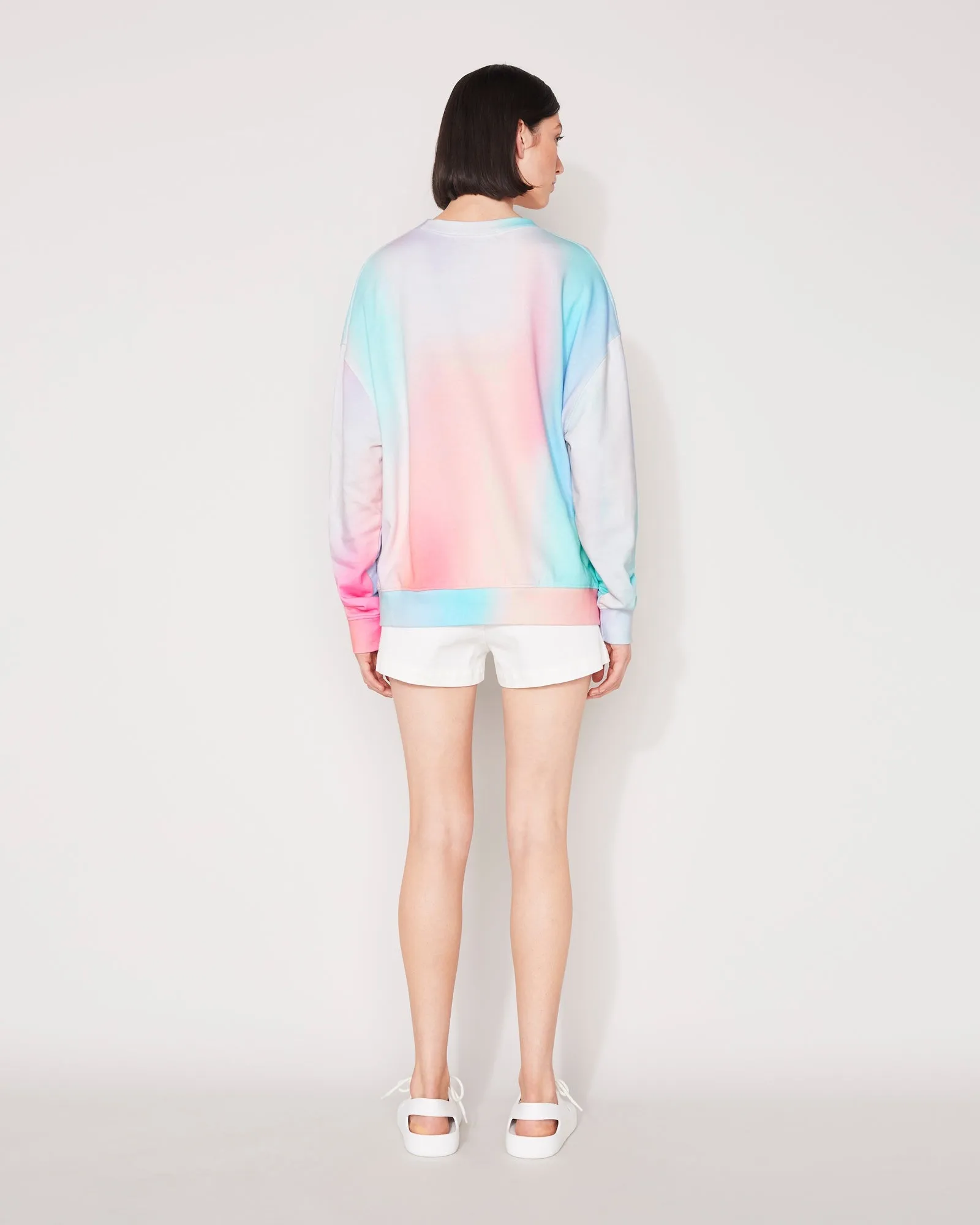 ESSENTIAL CREW SWEATSHIRT - CLOUD PRINT