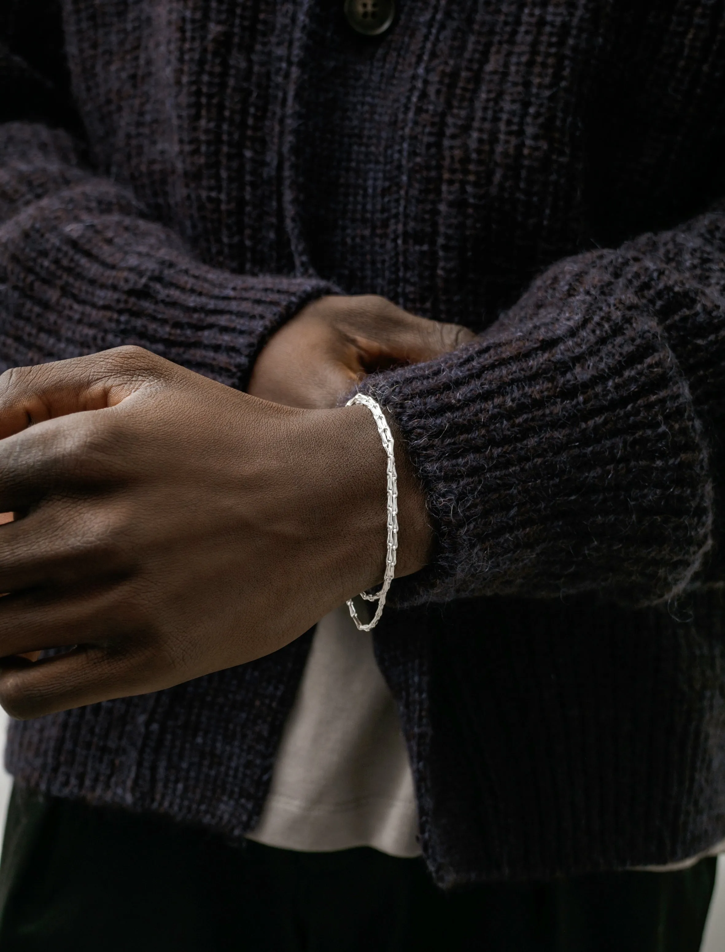 Fold Bracelet Polished Silver