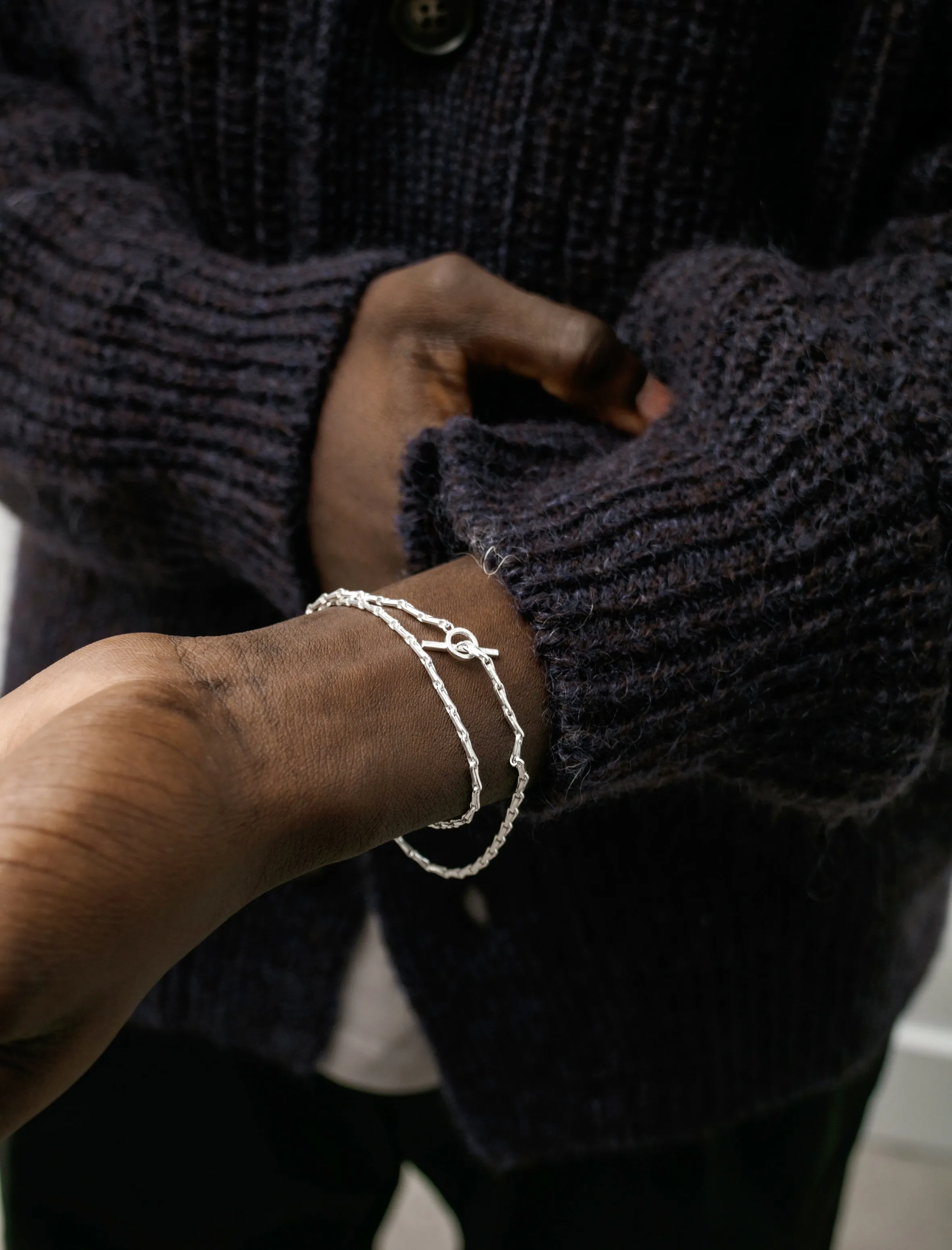 Fold Bracelet Polished Silver