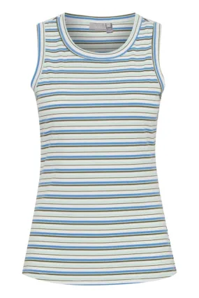 Fransa Stripe Vest Top Multi