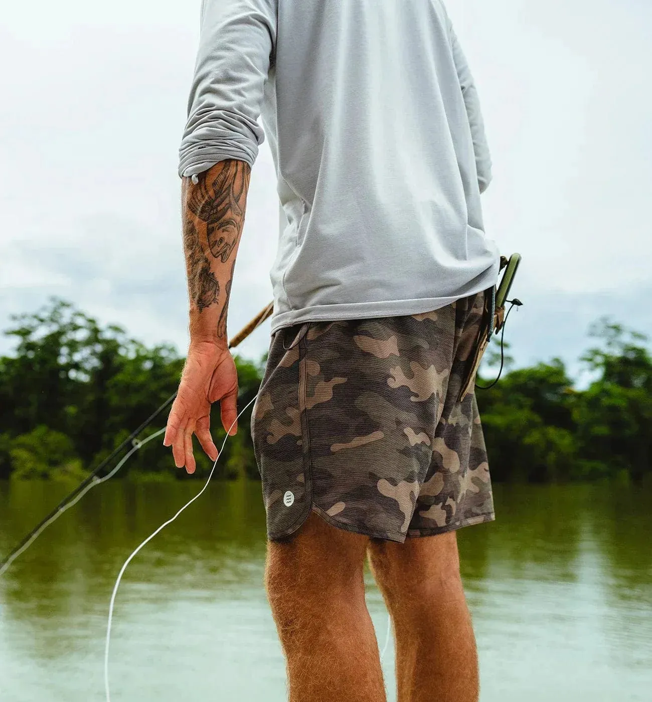 Free Fly Reverb Short in Camo - Men's