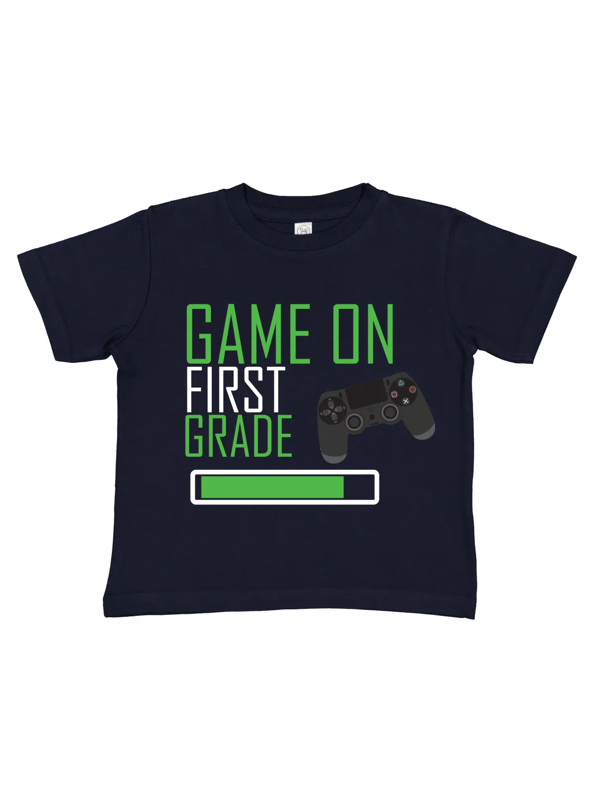 Game On Back to School Boys Shirt - White, Black, Navy, & Heather Gray