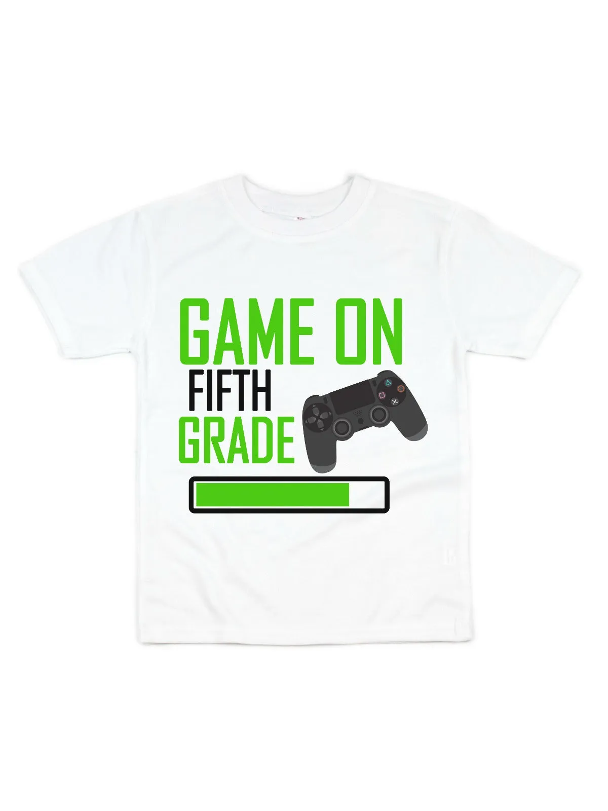 Game On Back to School Boys Shirt - White, Black, Navy, & Heather Gray