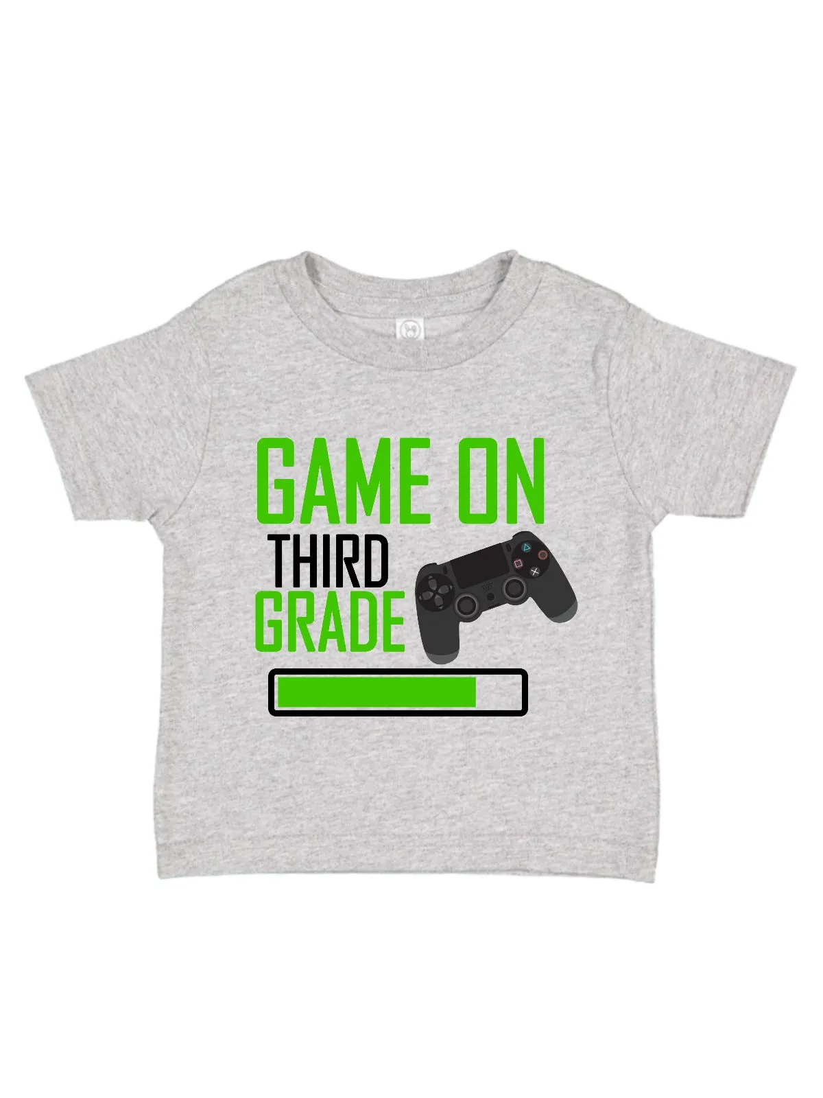 Game On Back to School Boys Shirt - White, Black, Navy, & Heather Gray