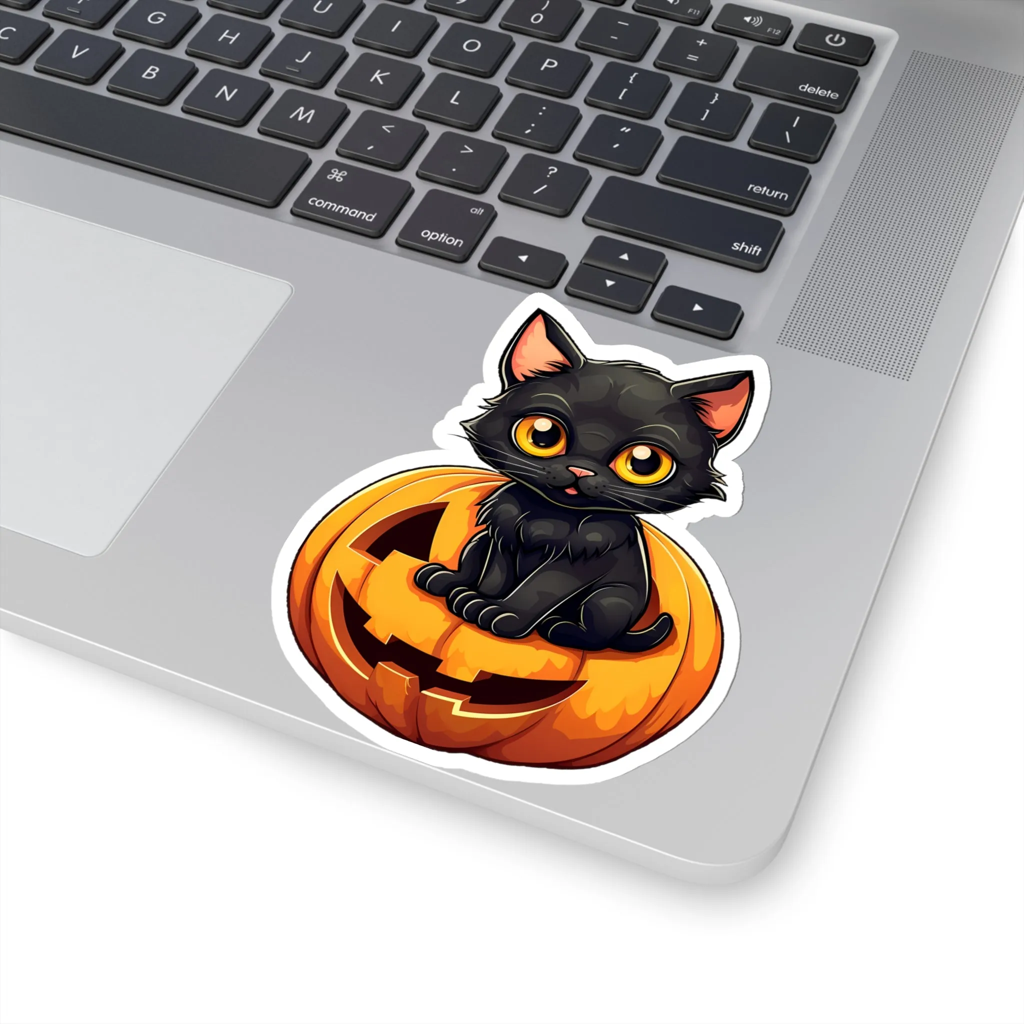 Get Creepy with Black Cat and Pumpkin Stickers for Halloween