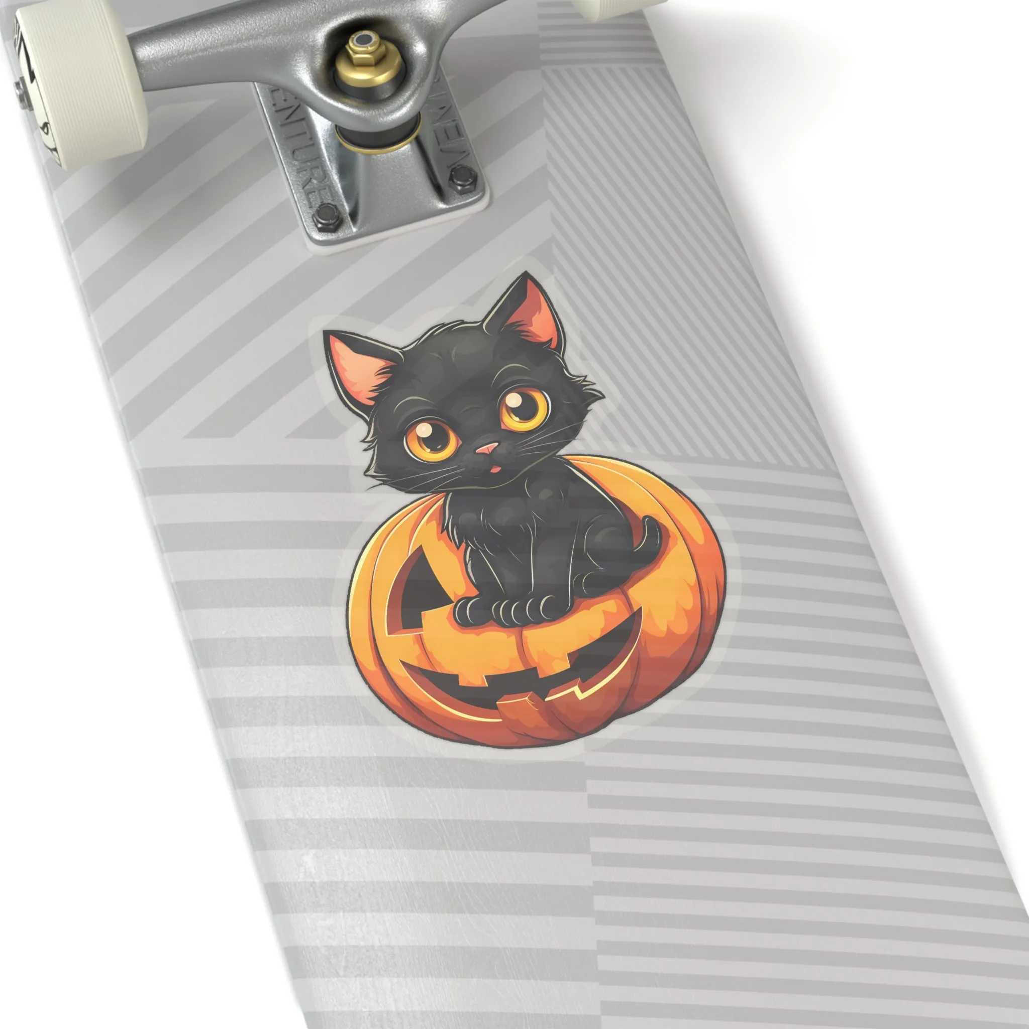 Get Creepy with Black Cat and Pumpkin Stickers for Halloween