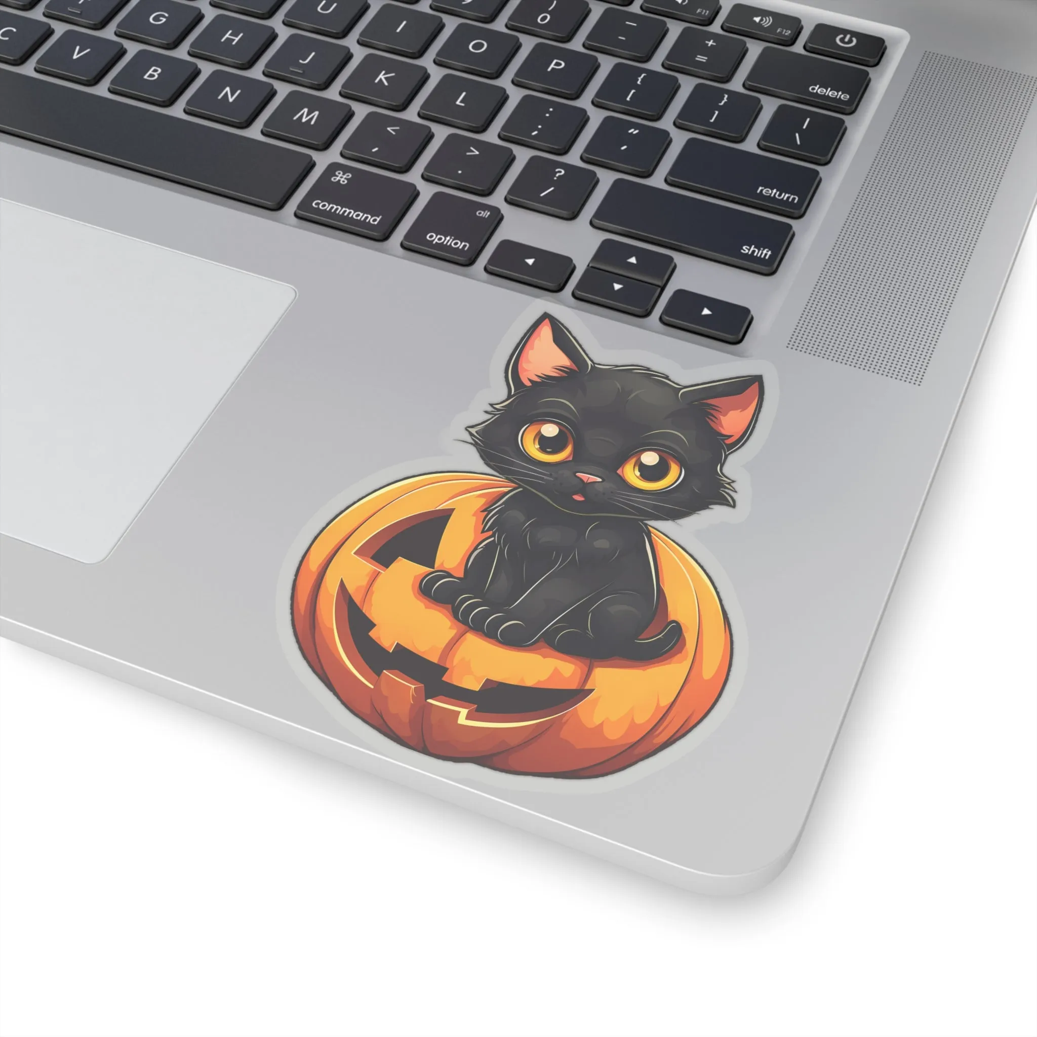 Get Creepy with Black Cat and Pumpkin Stickers for Halloween