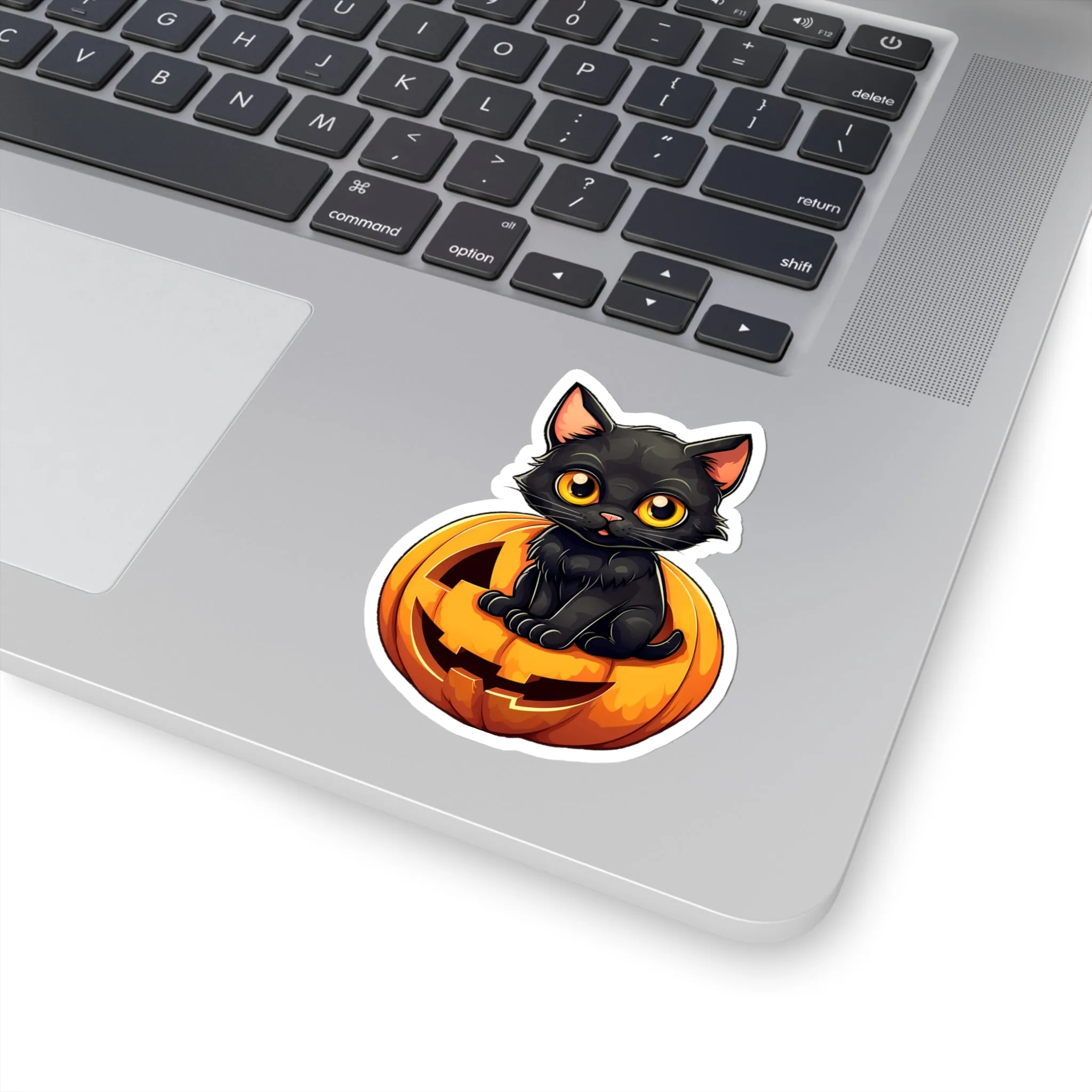 Get Creepy with Black Cat and Pumpkin Stickers for Halloween