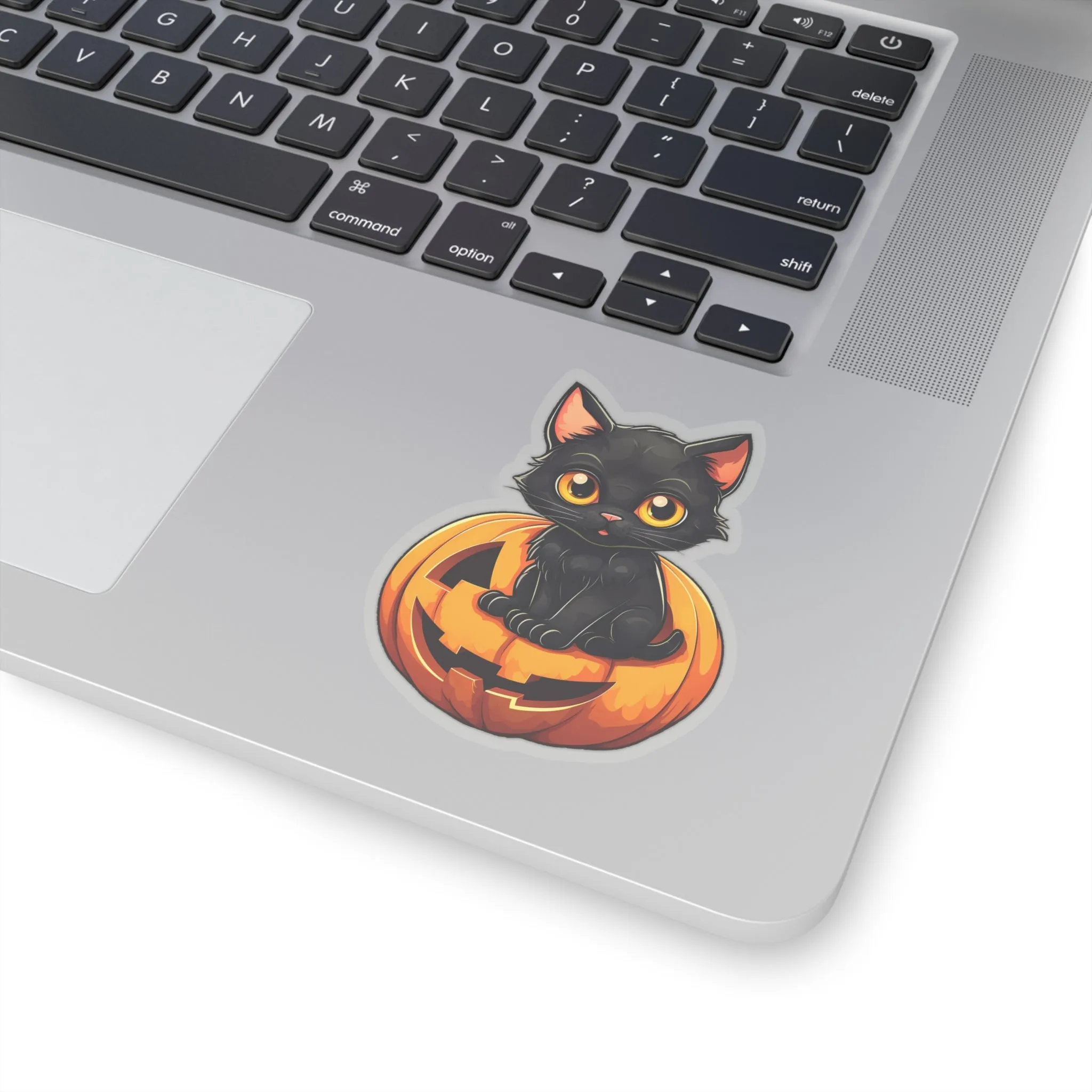 Get Creepy with Black Cat and Pumpkin Stickers for Halloween