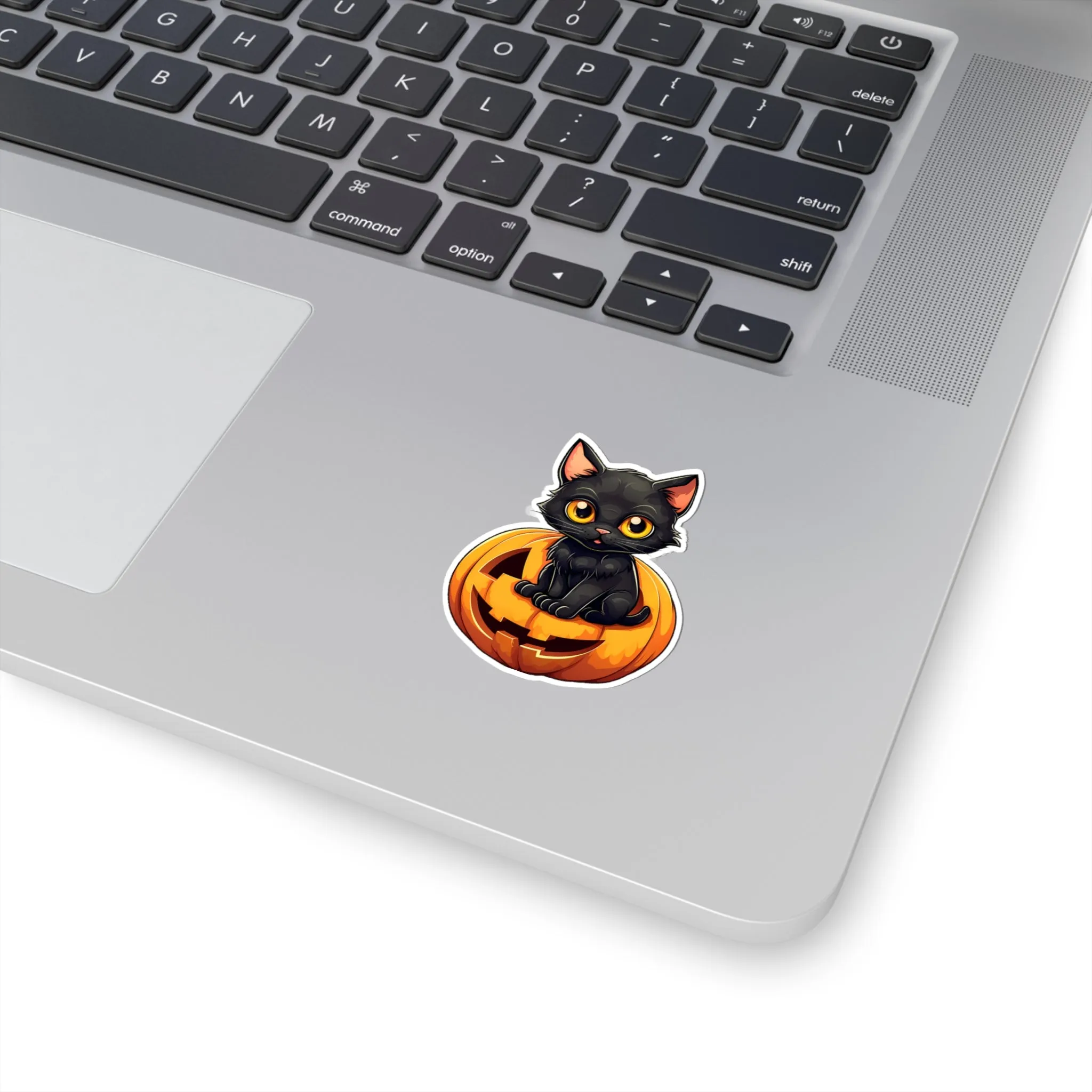 Get Creepy with Black Cat and Pumpkin Stickers for Halloween