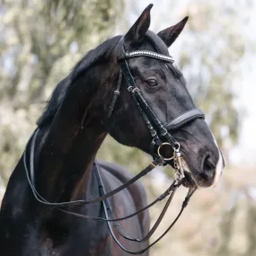 Halter Ego® 'Lexington' Non-Patent Black Leather Double Bridle