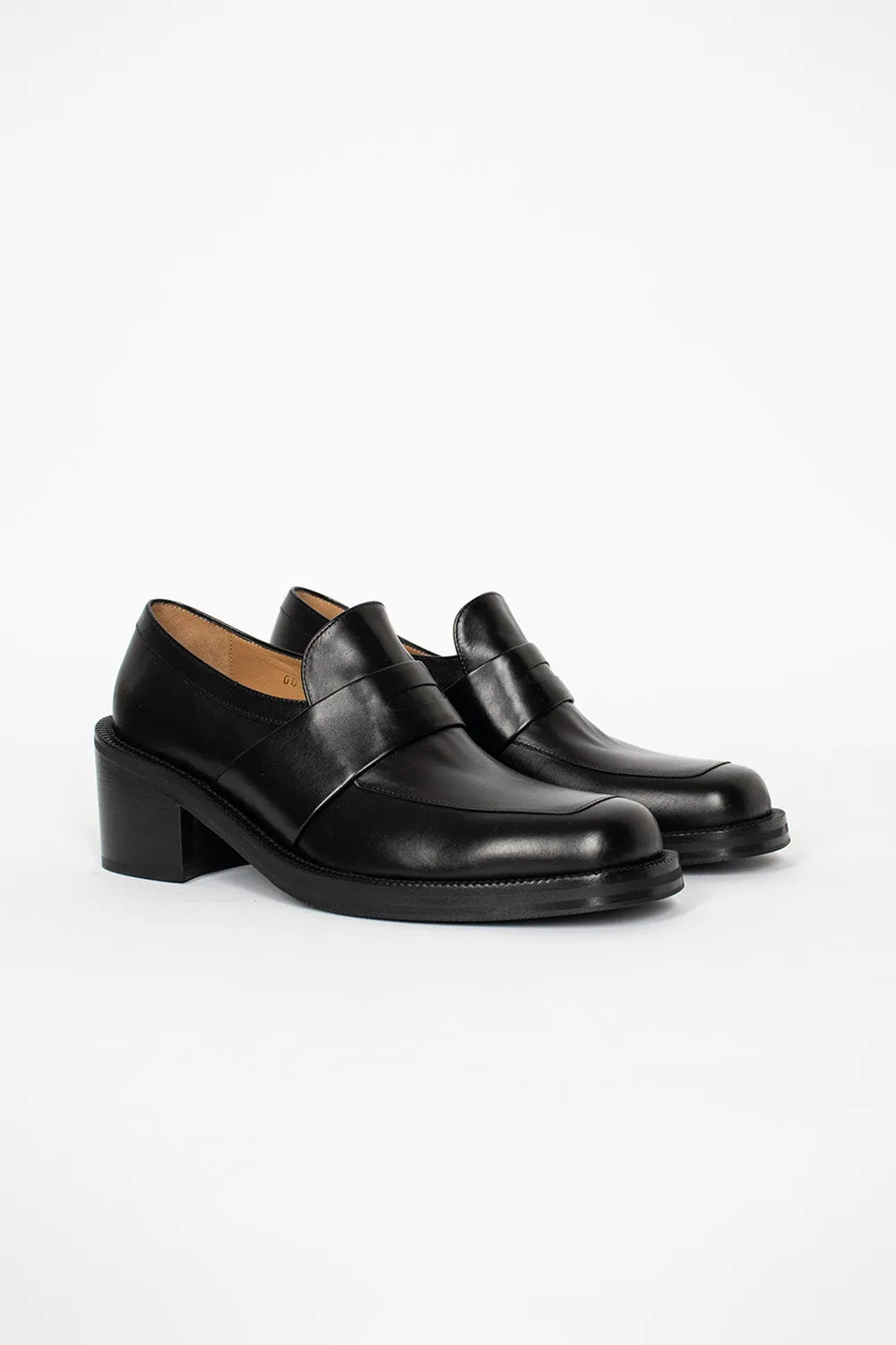 Heeled Loafer Black