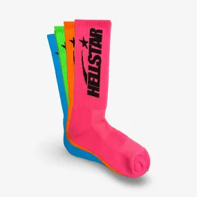 Hellstar Sports Socks (4 Pack) Neon SS24