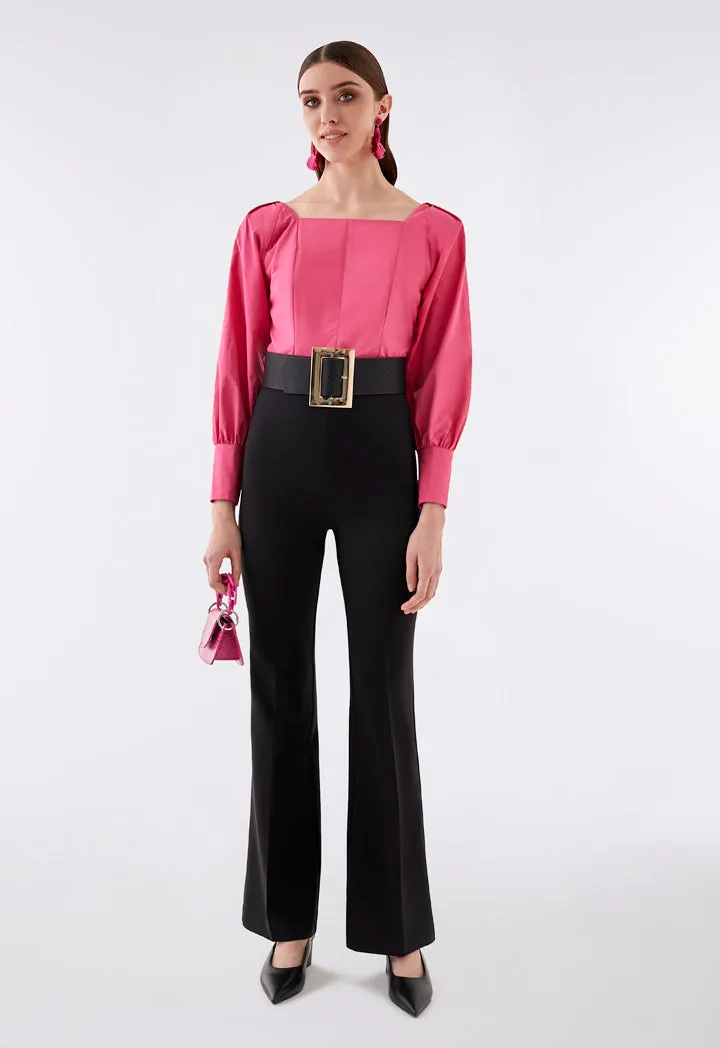 High Waist Bell Bottom Trouser