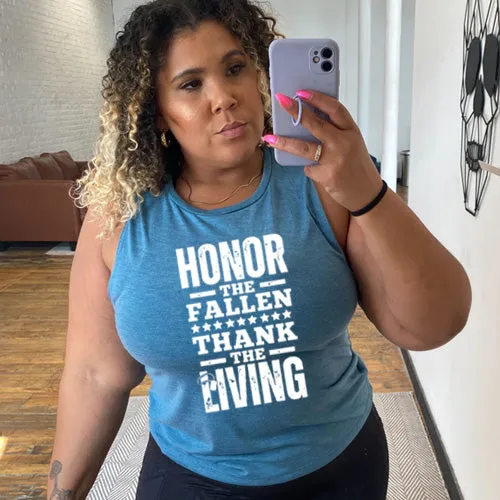 Honor The Fallen Thank The Living Muscle Tank