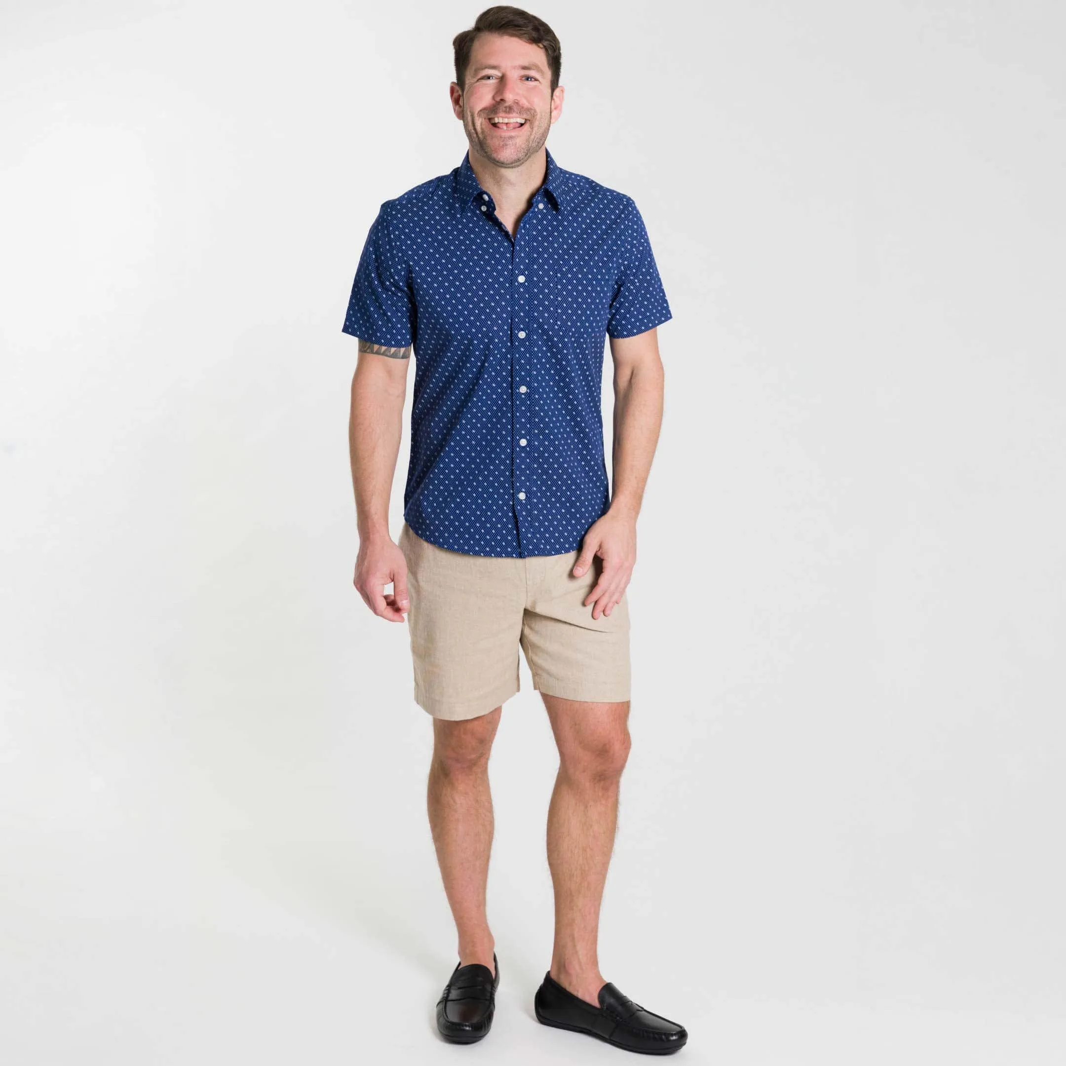 Khaki Linen Short