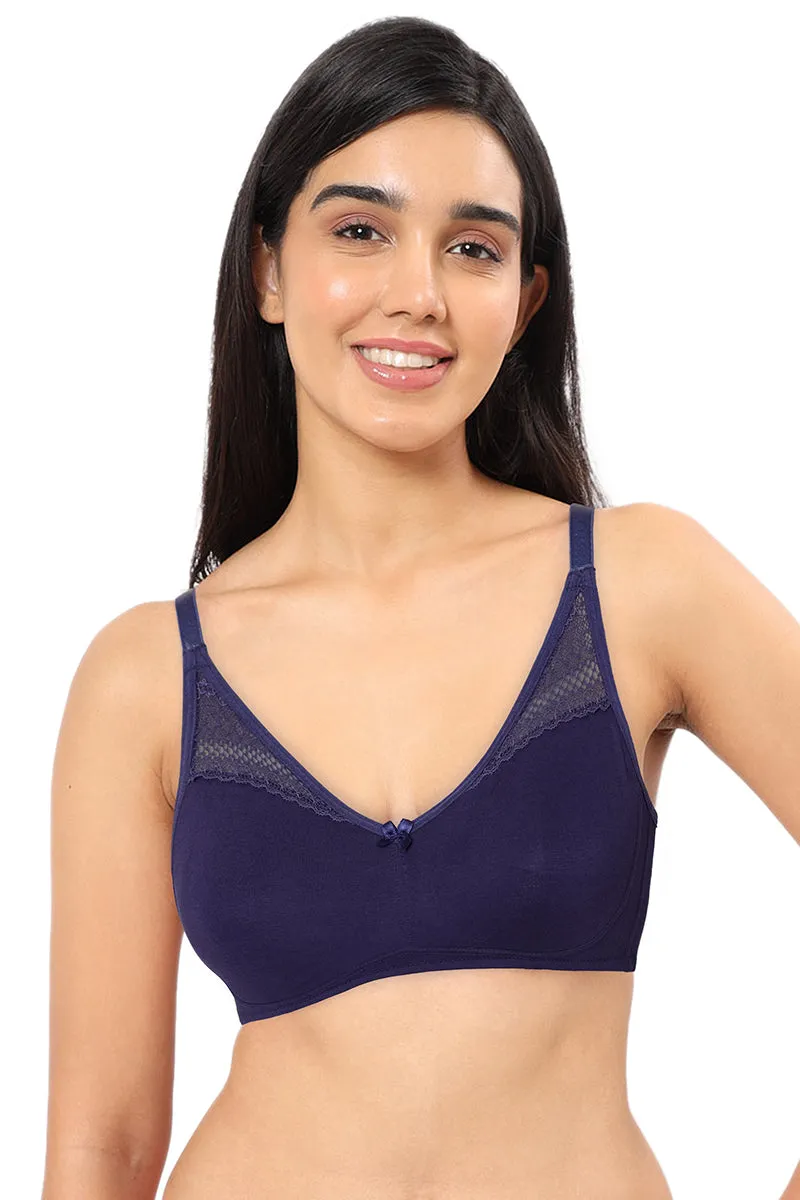 Lace Concealer Non-padded Non-wired Bra - Eclipse