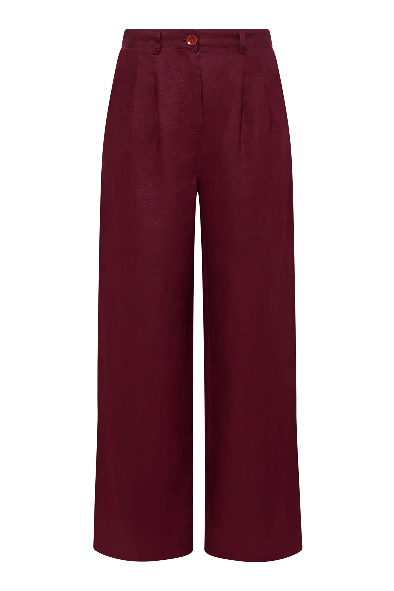 LION - Linen Trousers Berry