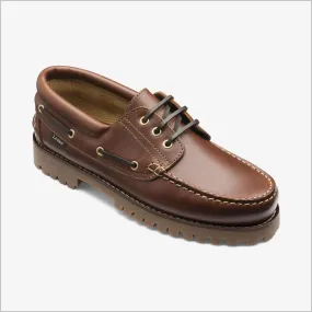 Loake 522 Brown Waxy Heavy Deck Shoe Size 8 *