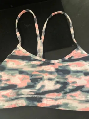 Lululemon Pink and BLack Women's 8 Sports Bra