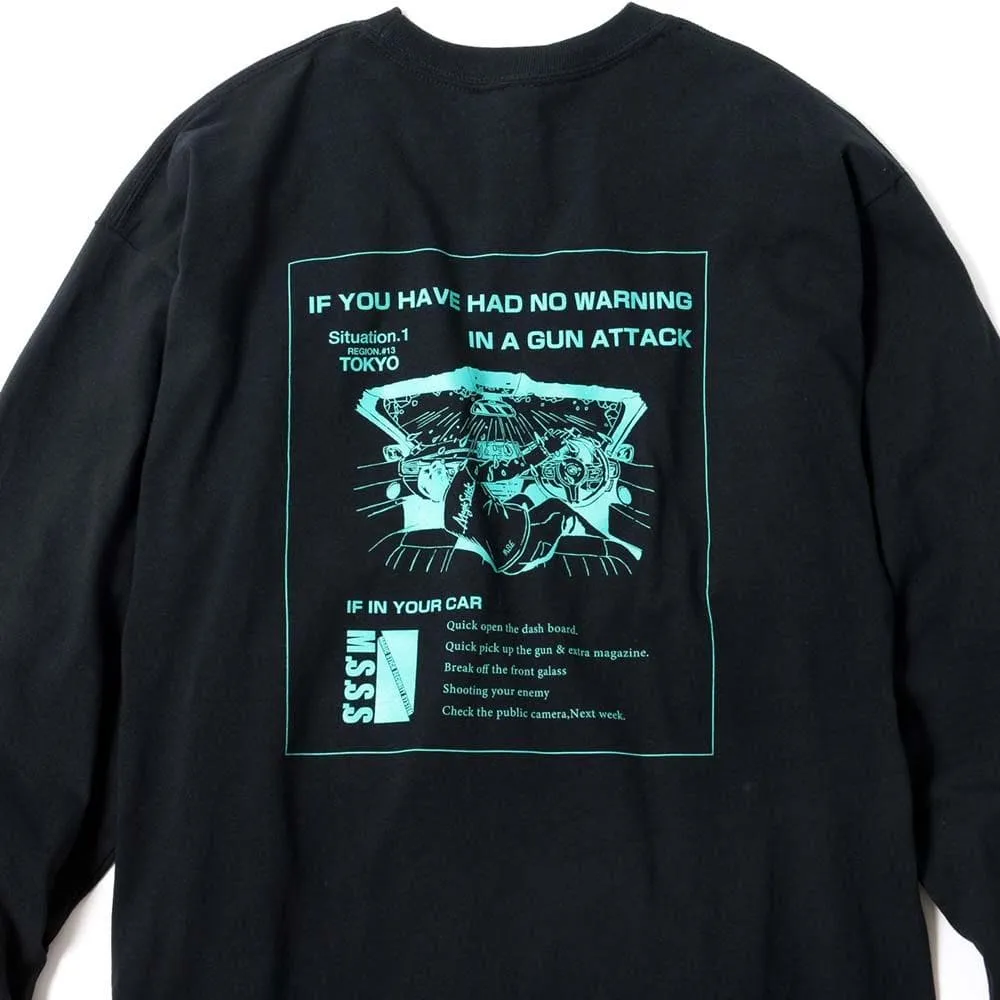 MAGICSTICK GUN ATTACK LS TEE -BLACK