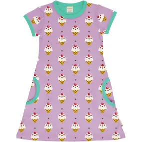 Maxomorra Ice Cream Organic Cotton Short Sleeved Dress