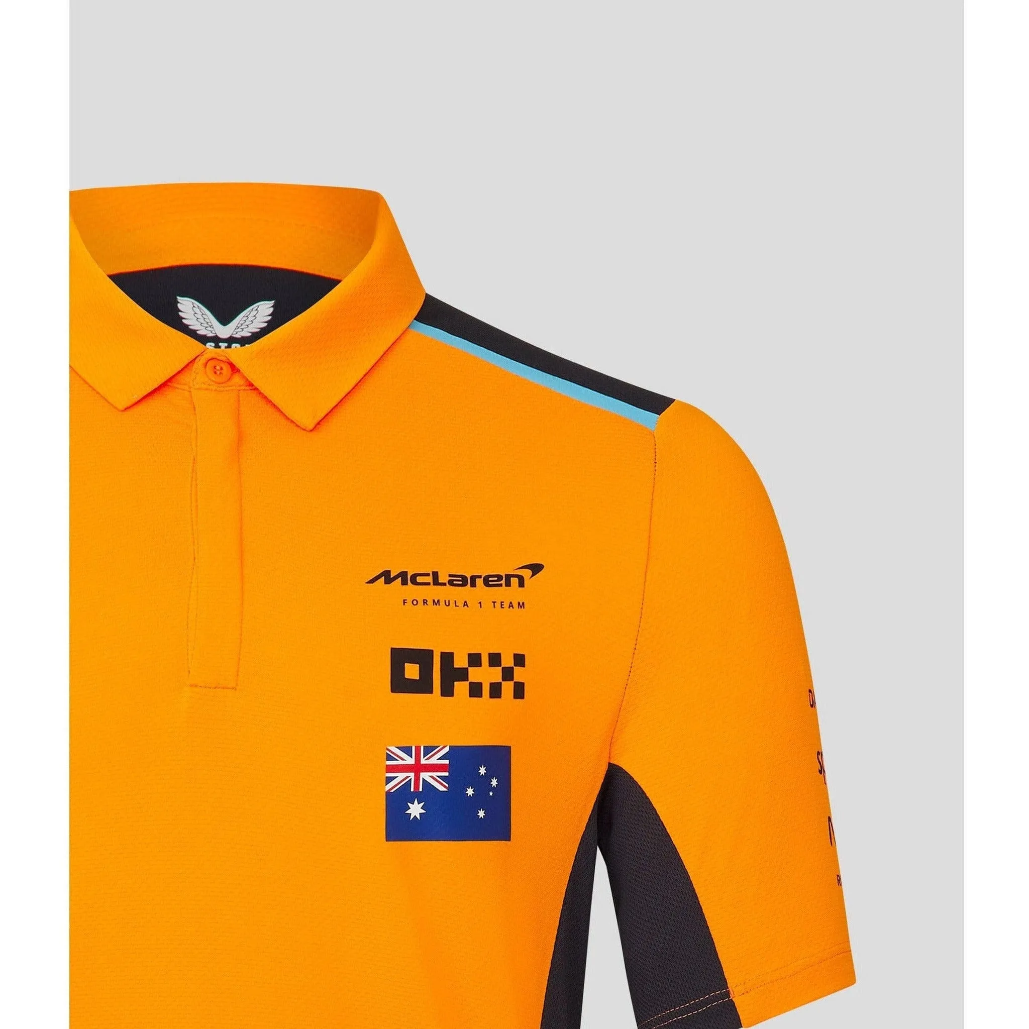 McLaren F1 Men's 2023 Lando Norris Team Drivers Polo - Papaya