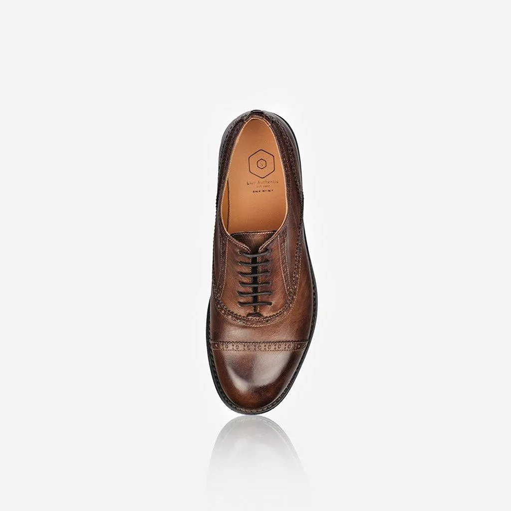 Men's Leather Brogue, Brown