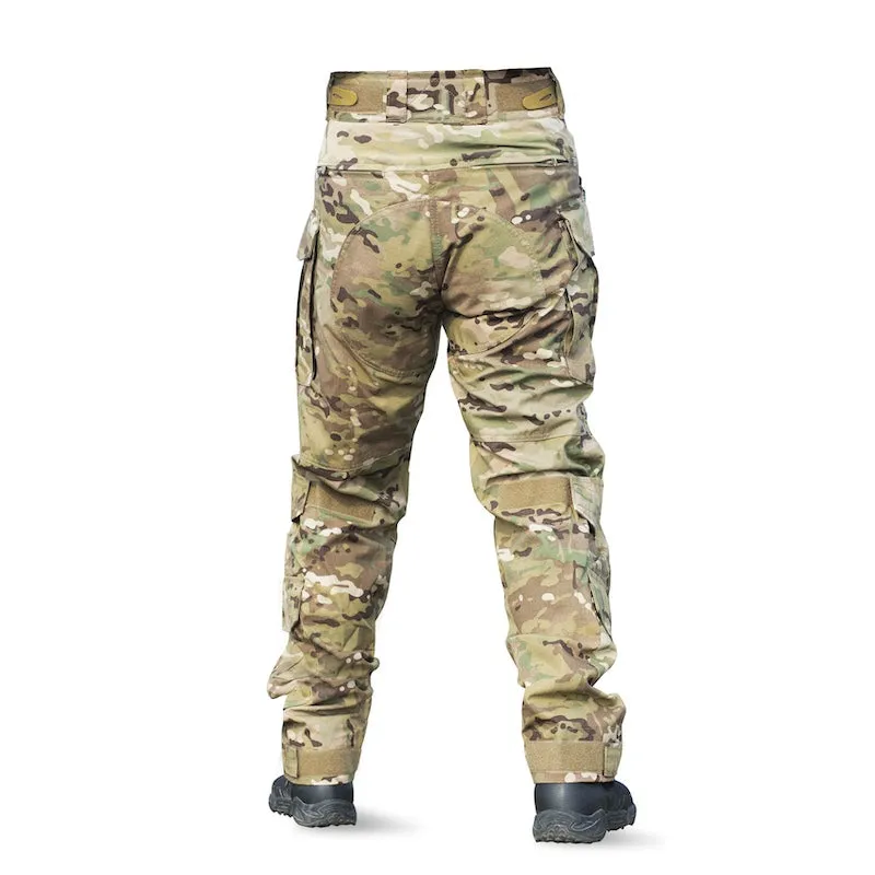 Men's Tactical Pants Outdoor Combat Pants Camouflage with Kneepad G3V2