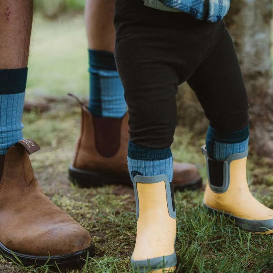 Merino Wool Mid-weight (Crew) Kids Socks