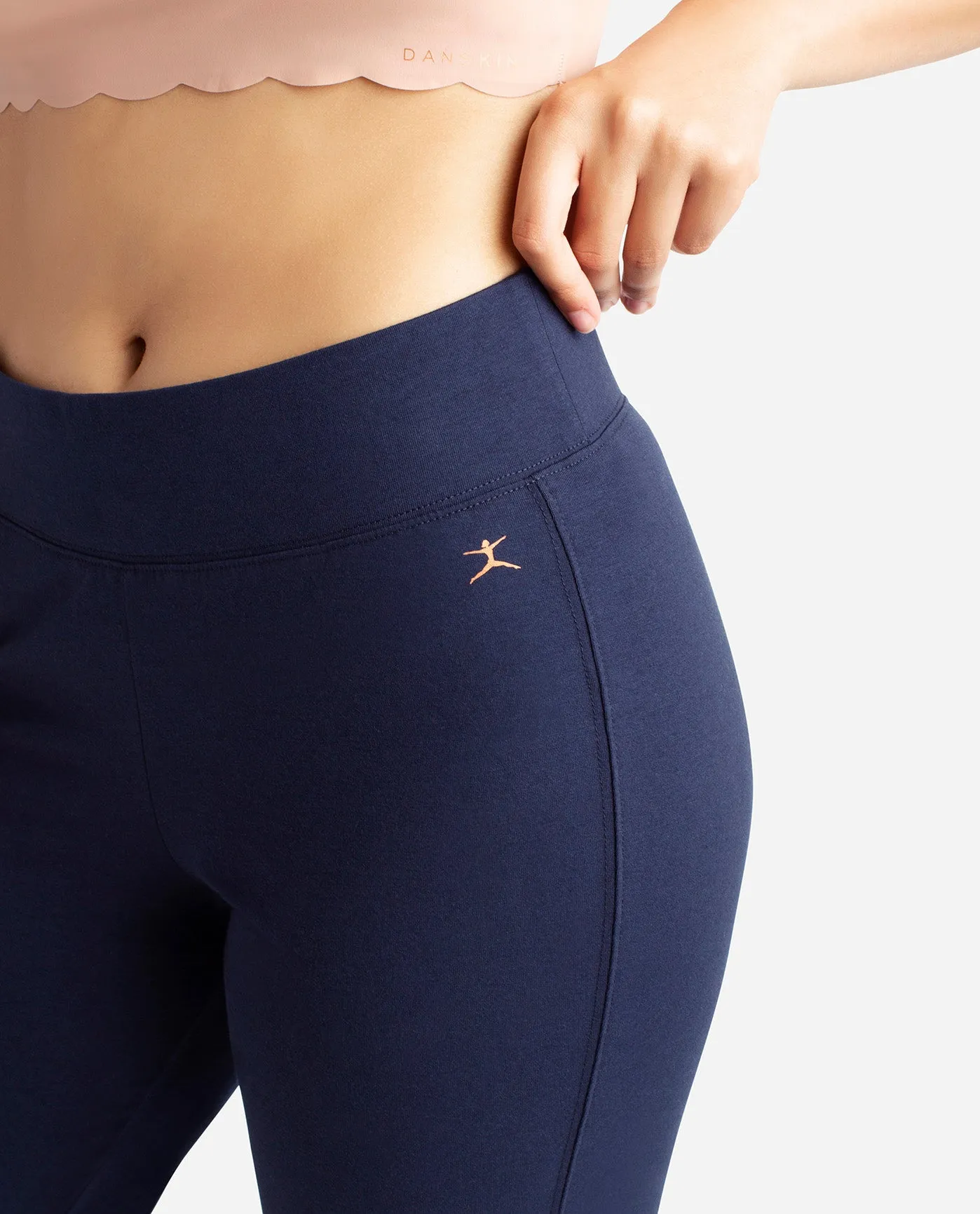 Midnight Navy Essentials Yoga Crop Pant