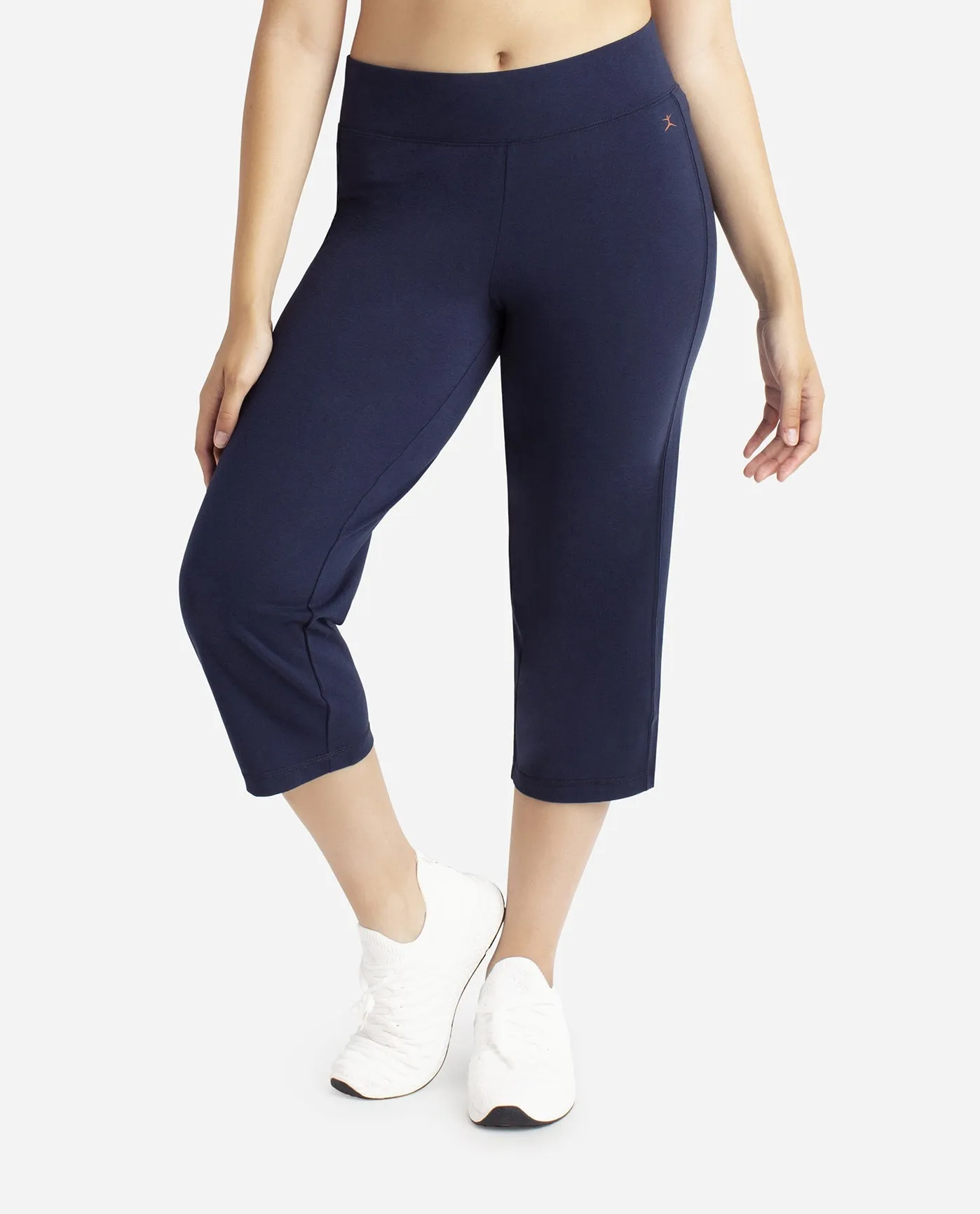 Midnight Navy Essentials Yoga Crop Pant