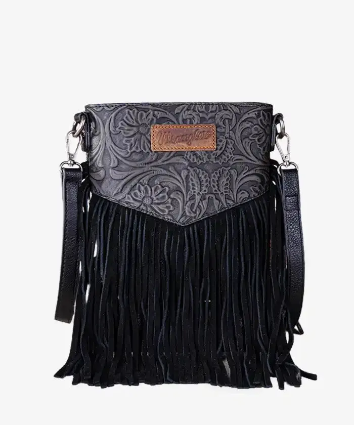 Montana West Tooled Fringe Crossbody