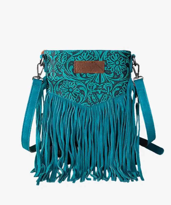 Montana West Tooled Fringe Crossbody