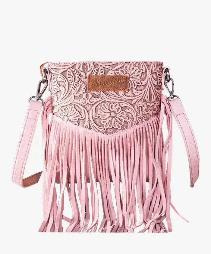 Montana West Tooled Fringe Crossbody