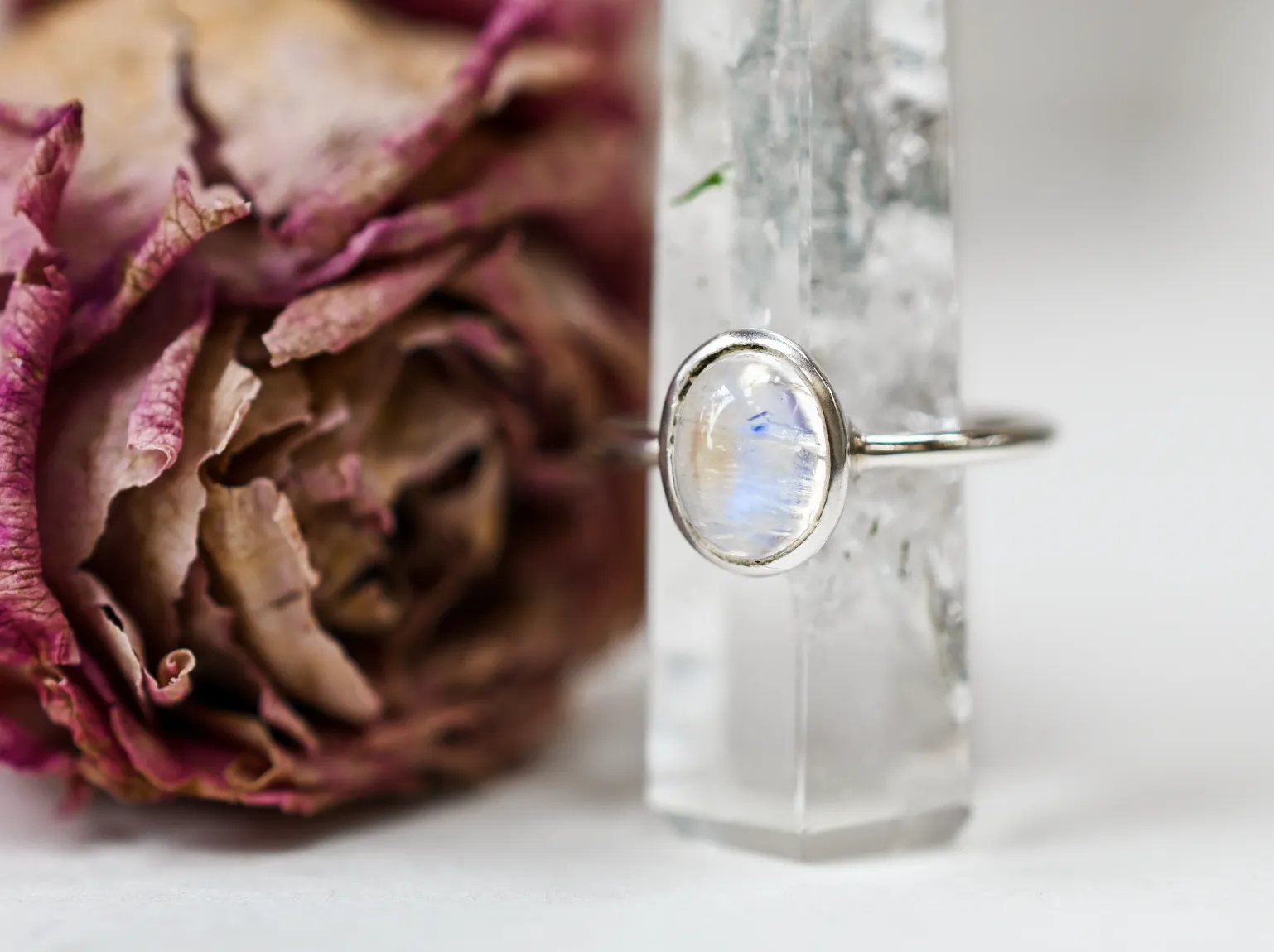 Moonstone Wild At Birth Ring - June