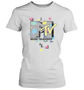 Mtv Retro Shape Design Logo Graphic Women's T-Shirt