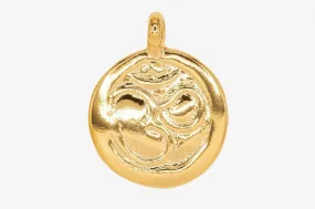 Ohm Stamp Charm Wholesale 14K Gold, Solid 14K Gold, G204