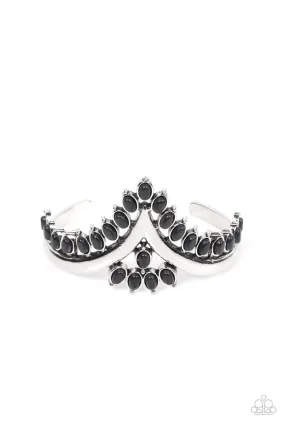 Paparazzi Teton Tiara - Black Cuff Bracelet - 2022 Convention Collection