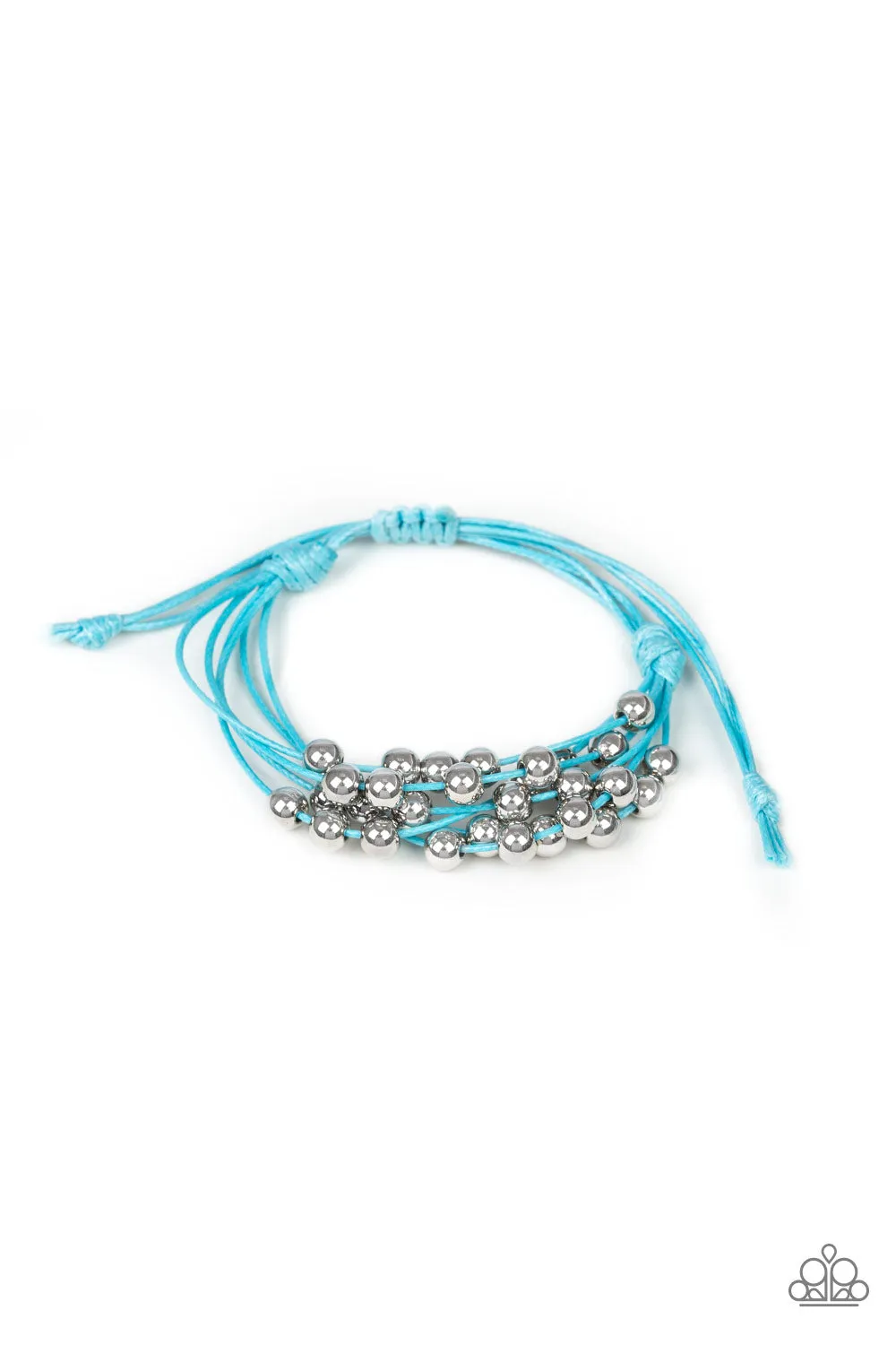 Paparazzi Without Skipping A BEAD Blue Bracelet