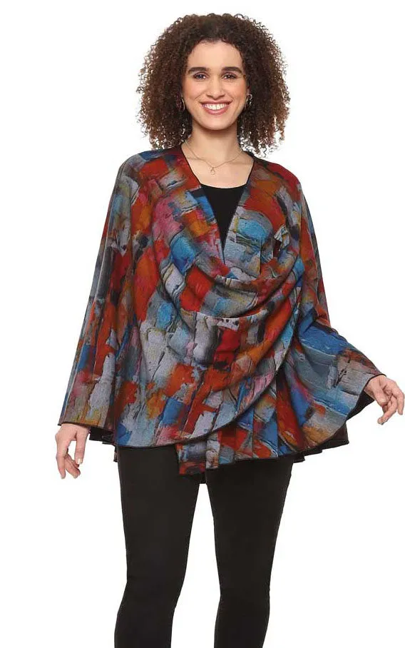 PARSLEY & SAGE REVERSIBLE ALANA WRAP - MULTI - 24W252S