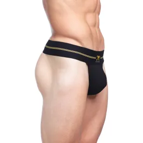 Performance Rib Thong Black