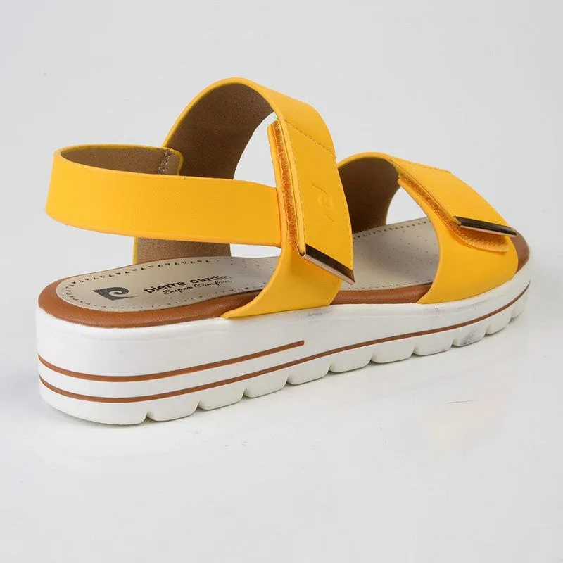 Pierre Cardin Fiona 2 Strap Sandals - Yellow