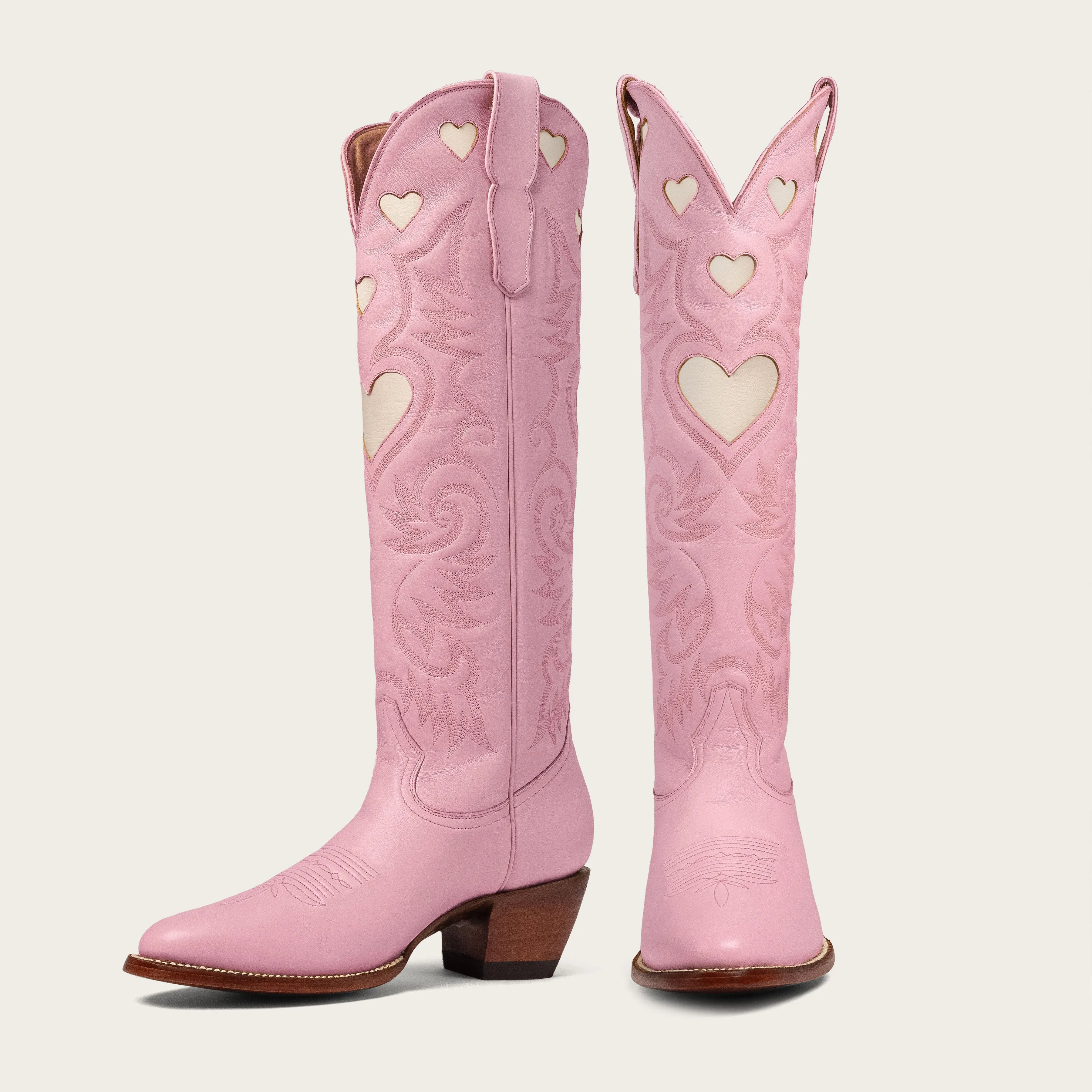 Pink & Bone Heart Boot