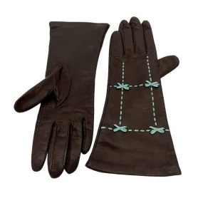 PORTOLANO Leather Gloves - Brown