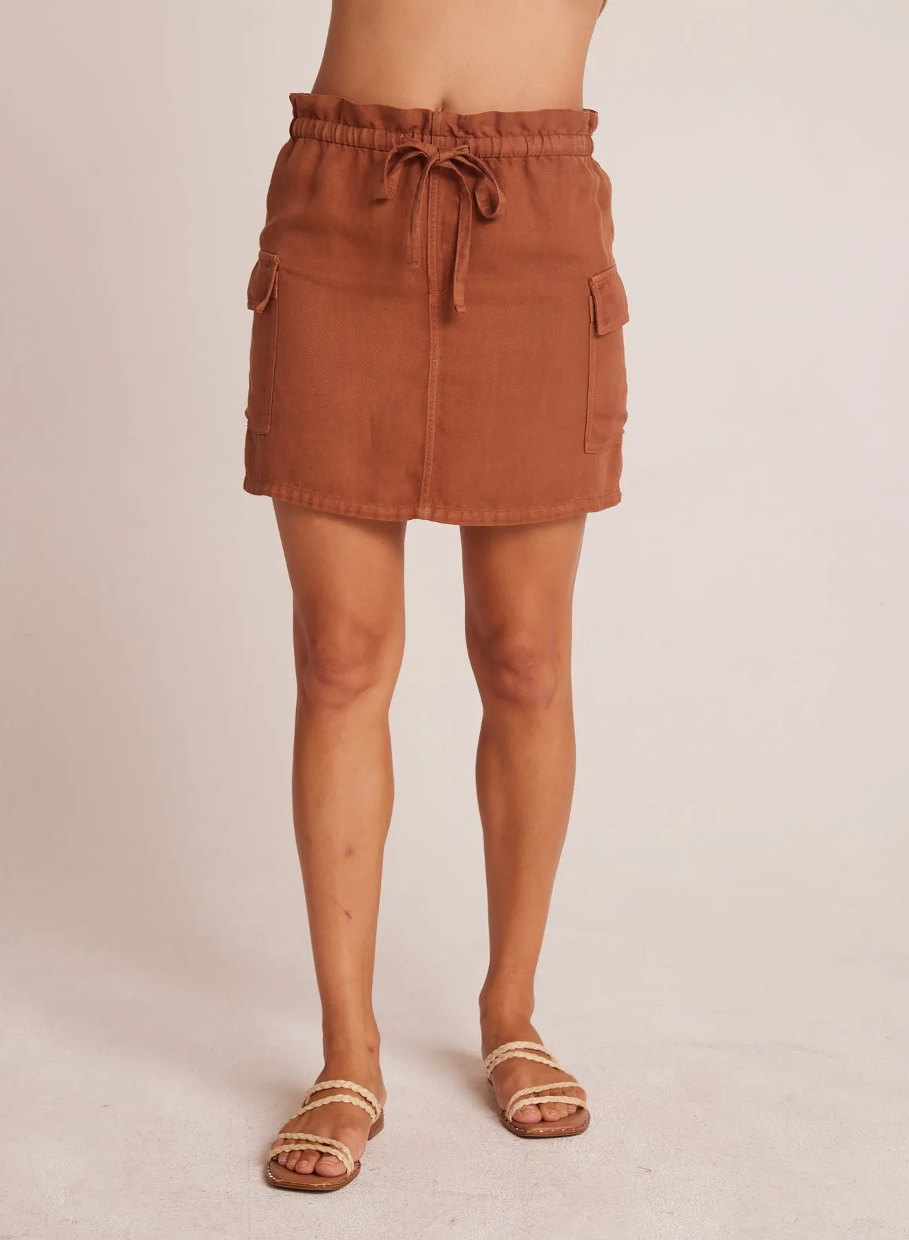 Posey Cargo Mini Skirt - Summer Brown