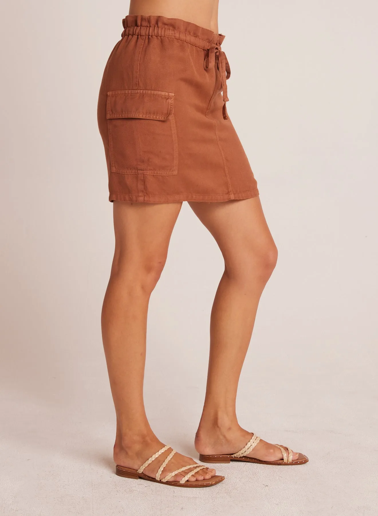 Posey Cargo Mini Skirt - Summer Brown